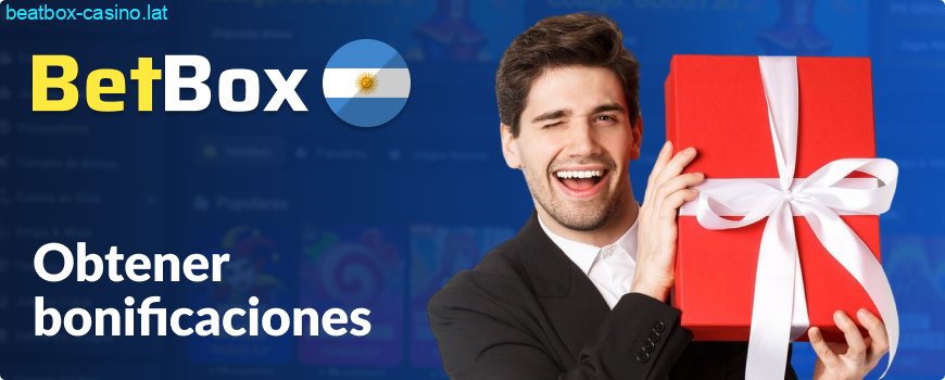 Opciones para obtener el bono en BeatBox AR