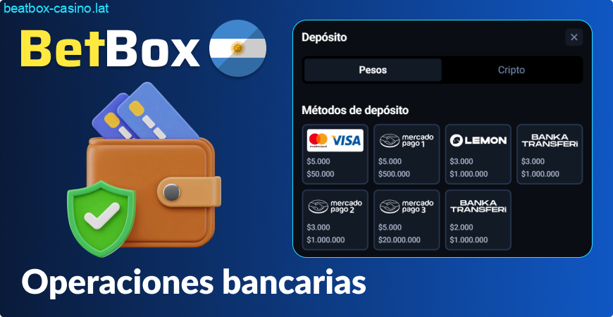 Hacer un depósito en BeatBox Argentina