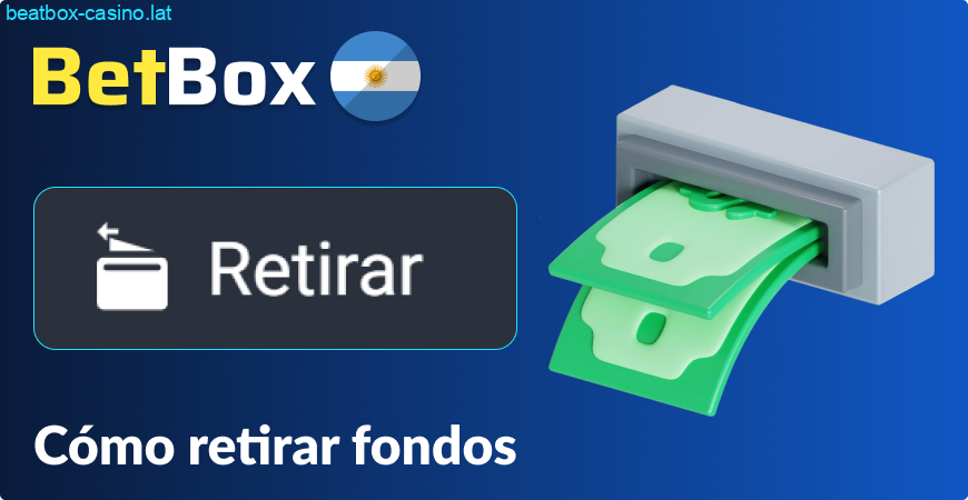 Retirar fondos en BeatBox AR